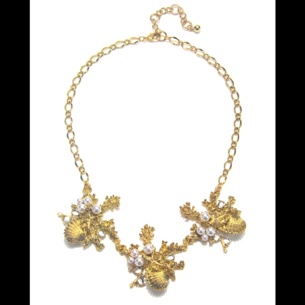 Coral and Shell Cluster Necklace Tommy Bahama NWT